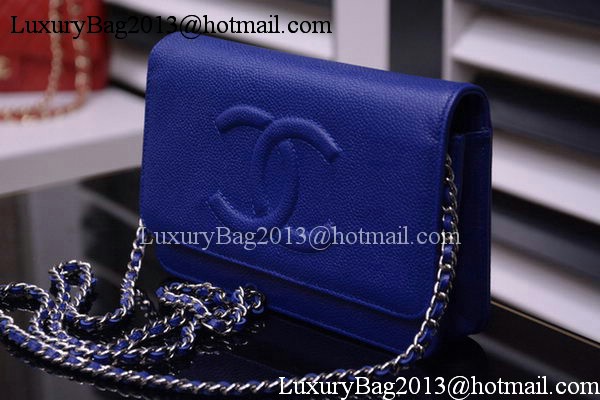 Chanel Flap Shoulder Bag Cavier Leather A33817 Blue Chanel Flap Shoulder Bag Cavier Leather A33817 Blue