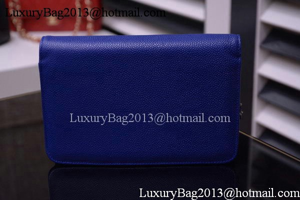 Chanel Flap Shoulder Bag Cavier Leather A33817 Blue Chanel Flap Shoulder Bag Cavier Leather A33817 Blue