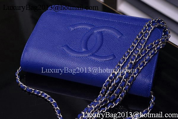 Chanel Flap Shoulder Bag Cavier Leather A33817 Blue Chanel Flap Shoulder Bag Cavier Leather A33817 Blue