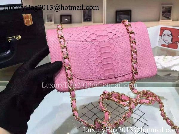 Chanel mini Classic Flap Bag Original Snake Leather A1116 Pink Chanel mini Classic Flap Bag Original Snake Leather A1116 Pink