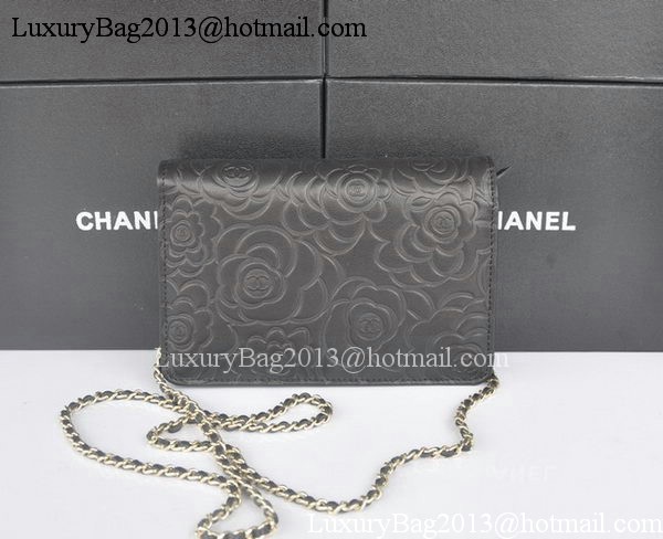 Chanel mini Flap Bags Camellia Sheepskin Leather A99301 Black Chanel mini Flap Bags Camellia Sheepskin Leather A99301 Black