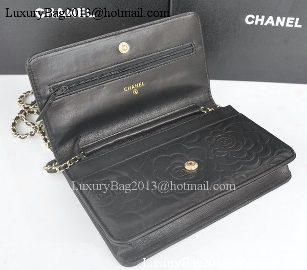 Chanel mini Flap Bags Camellia Sheepskin Leather A99301 Black Chanel mini Flap Bags Camellia Sheepskin Leather A99301 Black