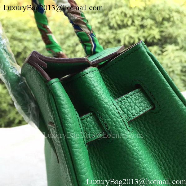 Hermes Birkin 30CM Tote Bags Green Calfskin Leather BK30 Gold Hermes Birkin 30CM Tote Bags Green Calfskin Leather BK30 Gold