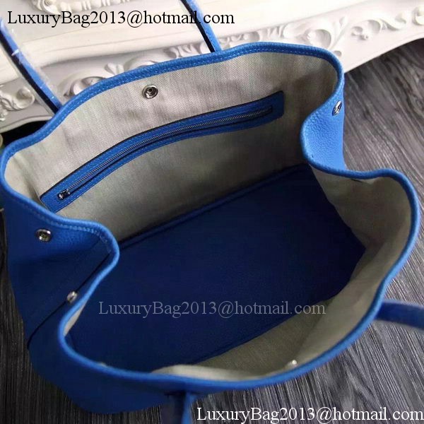 Hermes Garden Party 36cm 30cm Tote Bag Original Leather Blue Hermes Garden Party 36cm 30cm Tote Bag Original Leather Blue