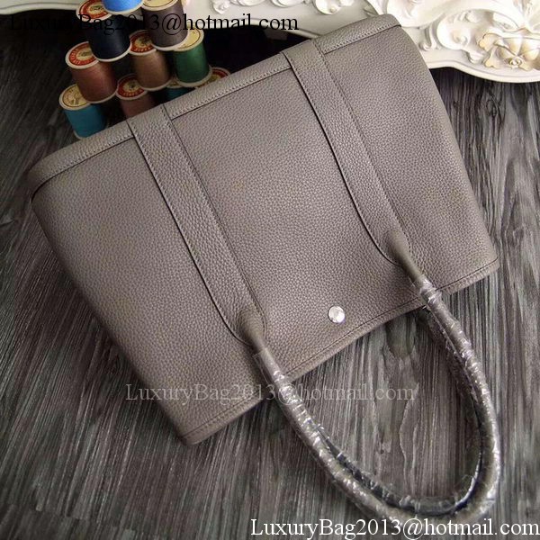 Hermes Garden Party 36cm 30cm Tote Bag Original Leather Dark Grey Hermes Garden Party 36cm 30cm Tote Bag Original Leather Dark Grey