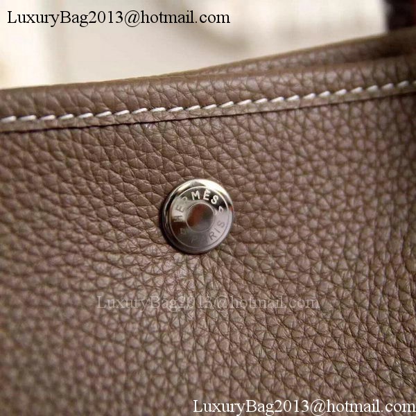 Hermes Garden Party 36cm 30cm Tote Bag Original Leather Grey Hermes Garden Party 36cm 30cm Tote Bag Original Leather Grey