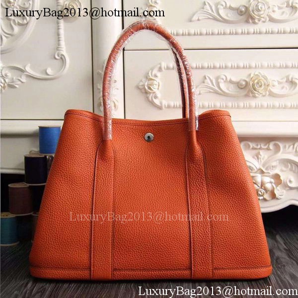 Hermes Garden Party 36cm 30cm Tote Bag Original Leather Orange Hermes Garden Party 36cm 30cm Tote Bag Original Leather Orange