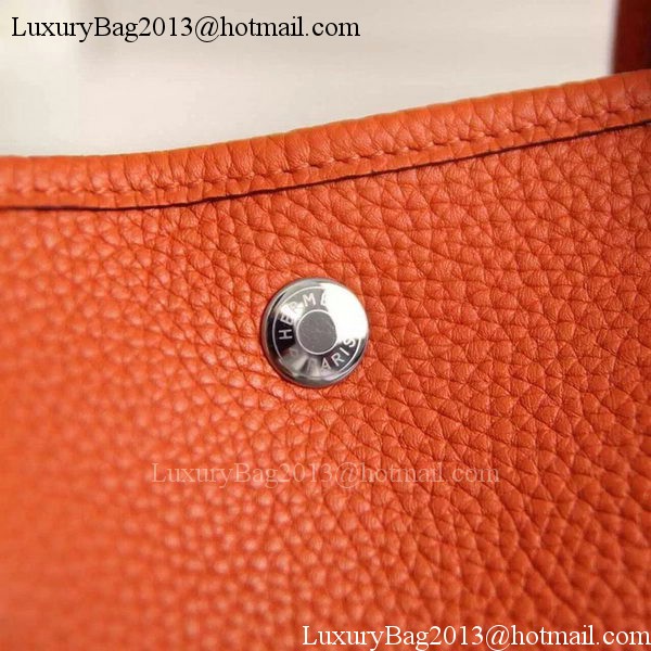 Hermes Garden Party 36cm 30cm Tote Bag Original Leather Orange Hermes Garden Party 36cm 30cm Tote Bag Original Leather Orange