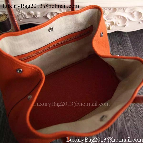 Hermes Garden Party 36cm 30cm Tote Bag Original Leather Orange Hermes Garden Party 36cm 30cm Tote Bag Original Leather Orange