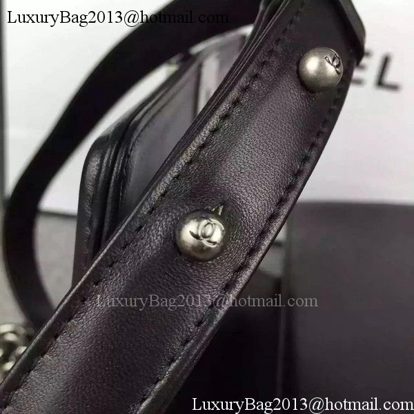 Boy Chanel Flap Bag Original Chevron Nubuck Leather A5708 Black Boy Chanel Flap Bag Original Chevron Nubuck Leather A5708 Black