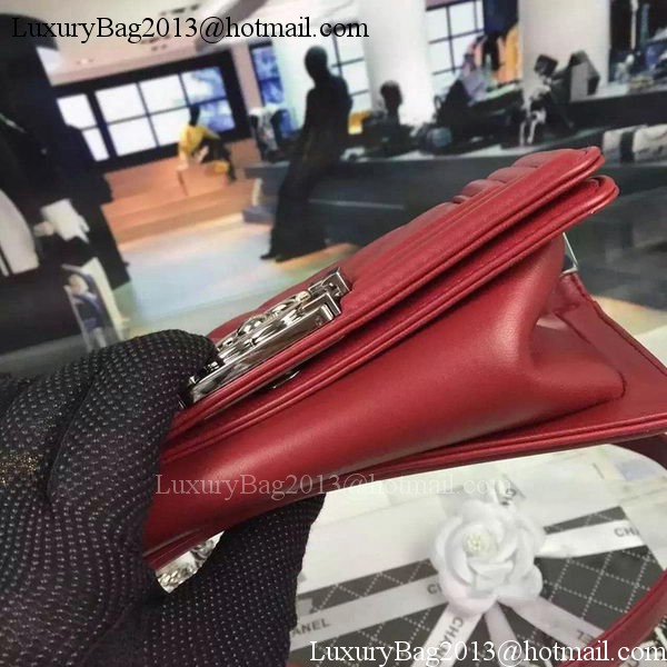 Boy Chanel mini Flap Bag Original Chevron Nubuck Leather A5707 Burgundy Boy Chanel mini Flap Bag Original Chevron Nubuck Leather A5707 Burgundy