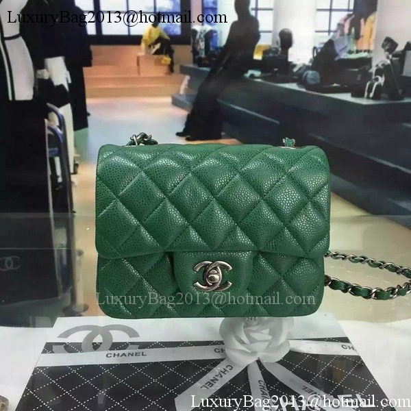 Chanel Classic MINI Flap Bag Cannage Pattern Leather A8171 Green Chanel Classic MINI Flap Bag Cannage Pattern Leather A8171 Green