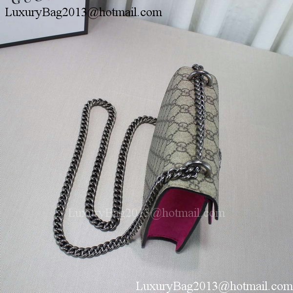 Gucci Dionysus GG Supreme Shoulder Bag 421970 Rose Gucci Dionysus GG Supreme Shoulder Bag 421970 Rose