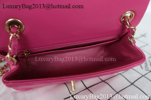 Chanel Classic MINI Flap Bag Chevron Sheepskin Leather A1119 Rose Chanel Classic MINI Flap Bag Chevron Sheepskin Leather A1119 Rose