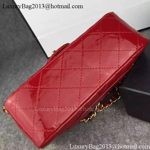 Chanel 2.55 Series Double Flap Bag Burgundy Original Patent Leather CF7024 Gold Chanel 2.55 Series Double Flap Bag Burgundy Original Patent Leather CF7024 Gold