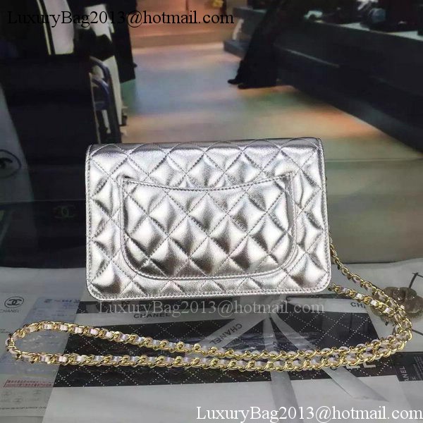 Chanel mini Flap Bag Silver Cannage Pattern A8373 Gold Chanel mini Flap Bag Silver Cannage Pattern A8373 Gold
