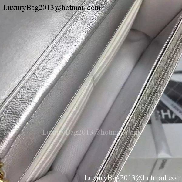 Chanel mini Flap Bag Silver Cannage Pattern A8373 Gold Chanel mini Flap Bag Silver Cannage Pattern A8373 Gold