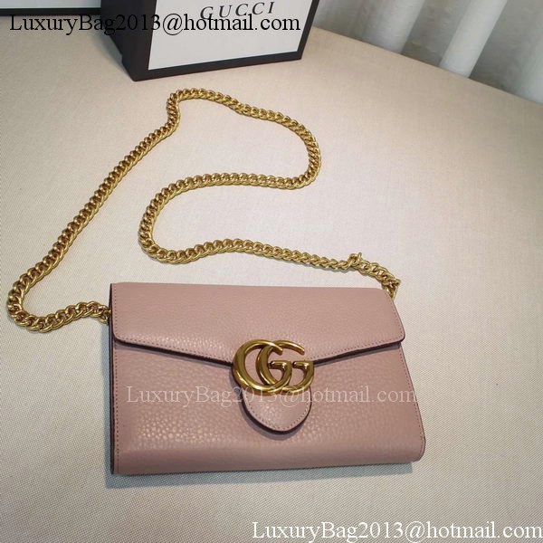 Gucci GG Marmont Leather mini Chain Bag 401232 Pink Gucci GG Marmont Leather mini Chain Bag 401232 Pink