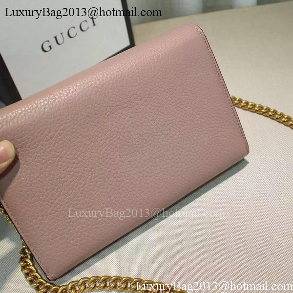Gucci GG Marmont Leather mini Chain Bag 401232 Pink Gucci GG Marmont Leather mini Chain Bag 401232 Pink