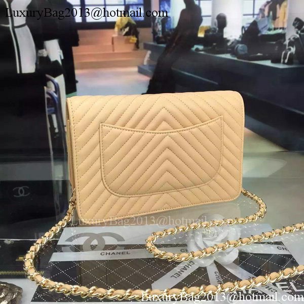 Chanel mini Flap Bag Chevron Leather A33814 Apricot Chanel mini Flap Bag Chevron Leather A33814 Apricot