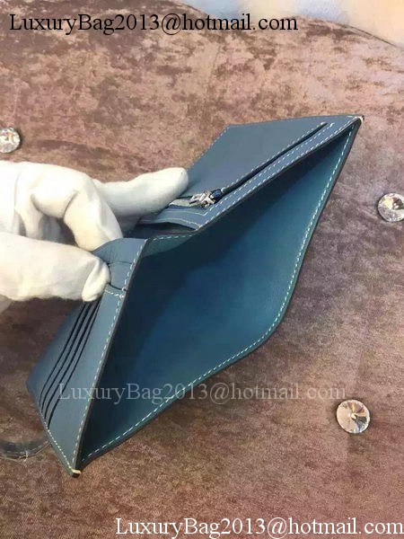 Hermes Bi-Fold Wallet Togo Leather H512 Blue Hermes Bi-Fold Wallet Togo Leather H512 Blue