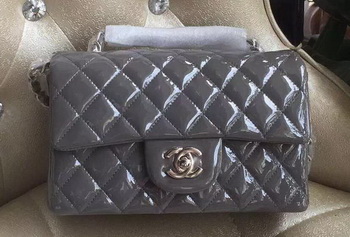 Chanel mini Classic Flap Bag Original Patent A1116 Grey Chanel mini Classic Flap Bag Original Patent A1116 Grey