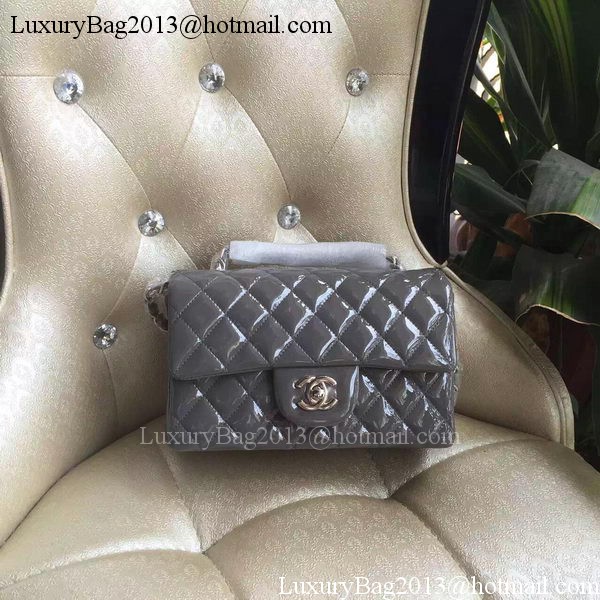 Chanel mini Classic Flap Bag Original Patent A1116 Grey Chanel mini Classic Flap Bag Original Patent A1116 Grey