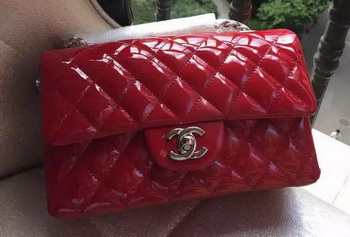 Chanel mini Classic Flap Bag Original Patent A1116 Red Chanel mini Classic Flap Bag Original Patent A1116 Red