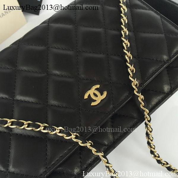 Chanel mini Flap Bag Black Sheepskin Leather A33814S Gold Chanel mini Flap Bag Black Sheepskin Leather A33814S Gold