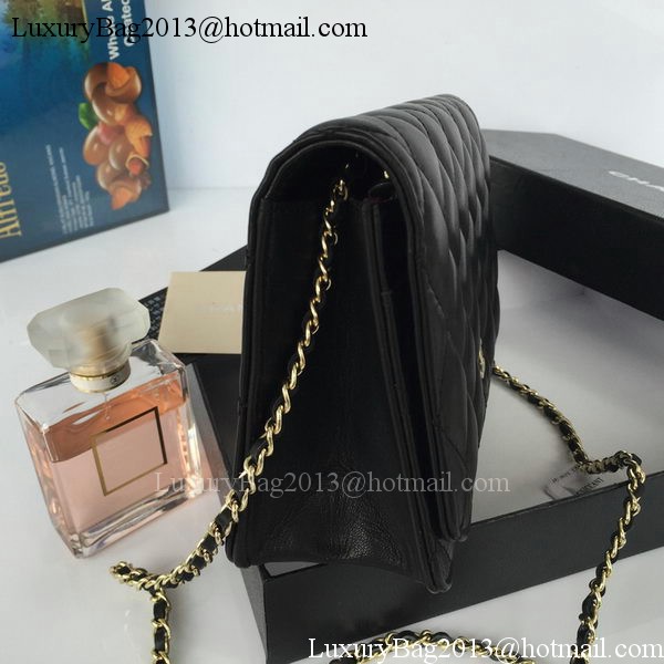 Chanel mini Flap Bag Black Sheepskin Leather A33814S Gold Chanel mini Flap Bag Black Sheepskin Leather A33814S Gold