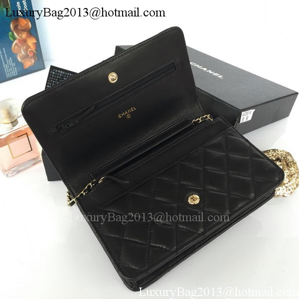 Chanel mini Flap Bag Black Sheepskin Leather A33814S Gold Chanel mini Flap Bag Black Sheepskin Leather A33814S Gold