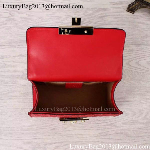 Gucci Padlock Gucci Signature Shoulder Bag 409487 Red Gucci Padlock Gucci Signature Shoulder Bag 409487 Red