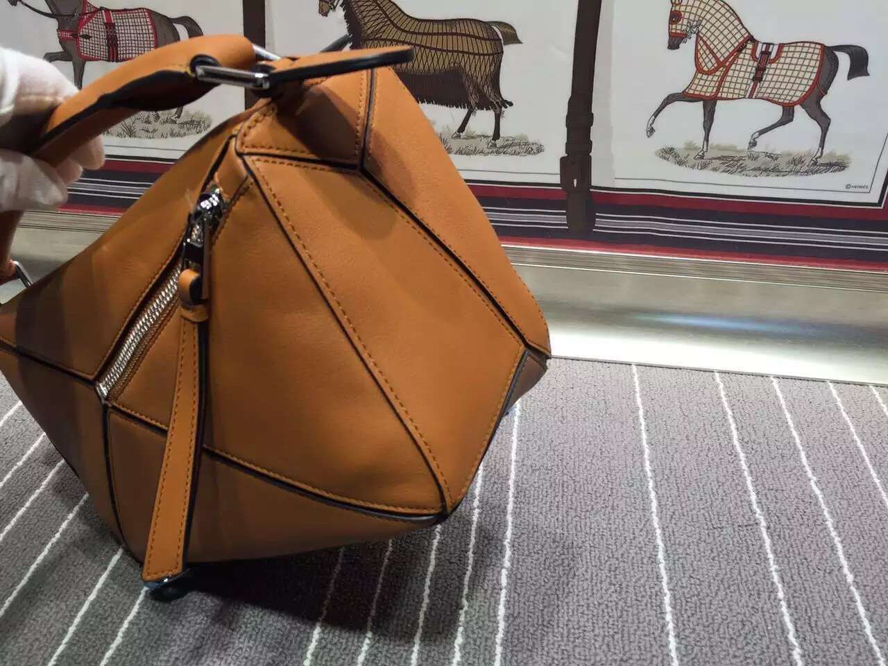 Loewe Puzzle Large Bag Original Leather L9122 Brown Loewe Puzzle Large Bag Original Leather L9122 Brown