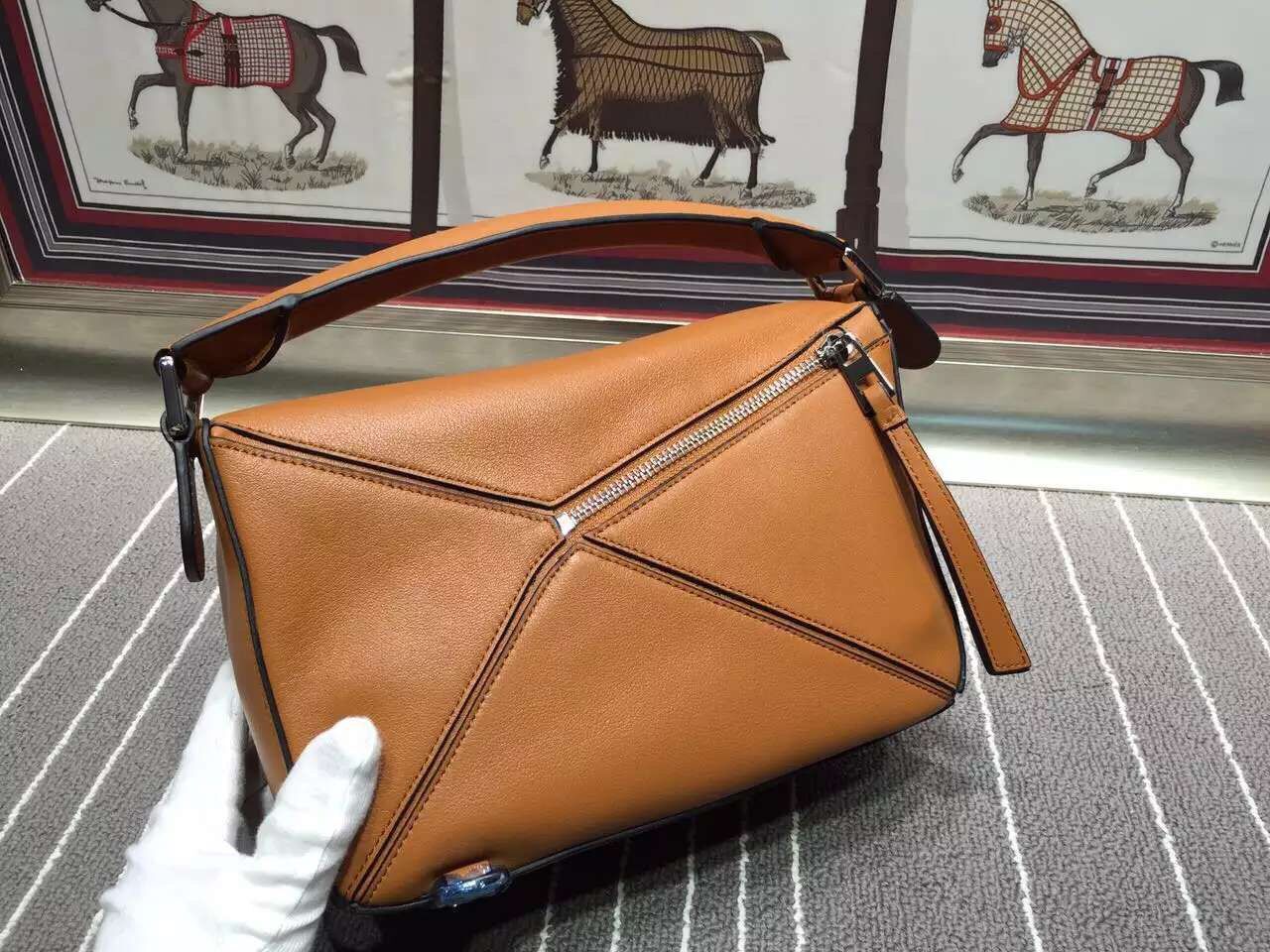 Loewe Puzzle Large Bag Original Leather L9122 Brown Loewe Puzzle Large Bag Original Leather L9122 Brown
