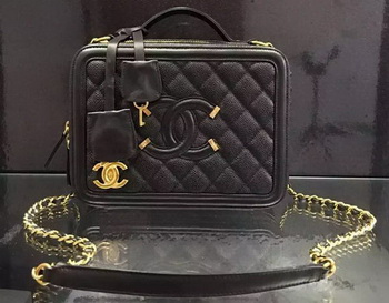 Chanel Shoulder Bag Original Calfskin Leather CHA6678 Black Chanel Shoulder Bag Original Calfskin Leather CHA6678 Black