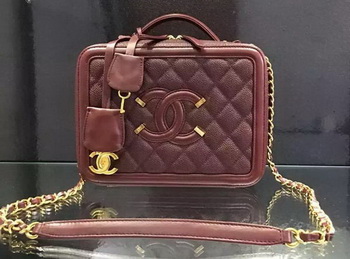 Chanel Shoulder Bag Original Calfskin Leather CHA6678 Burgundy Chanel Shoulder Bag Original Calfskin Leather CHA6678 Burgundy