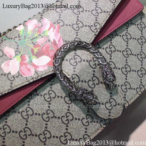 Gucci 400249 Rose Dionysus GG Supreme Canvas Shoulder Bag Gucci 400249 Rose Dionysus GG Supreme Canvas Shoulder Bag
