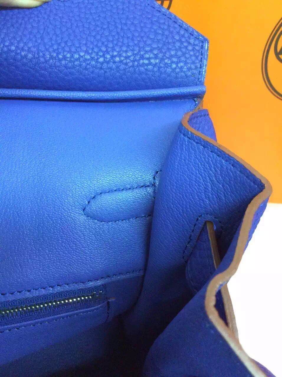 Hermes Birkin 35CM 30CM Tote Bag Grainy Leather H35H30 Blue Hermes Birkin 35CM 30CM Tote Bag Grainy Leather H35H30 Blue