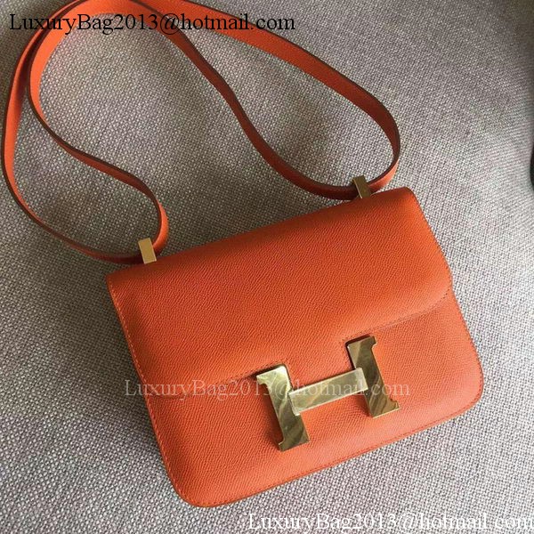 Hermes Constance Bag Calfskin Leather H9999 Orange Hermes Constance Bag Calfskin Leather H9999 Orange