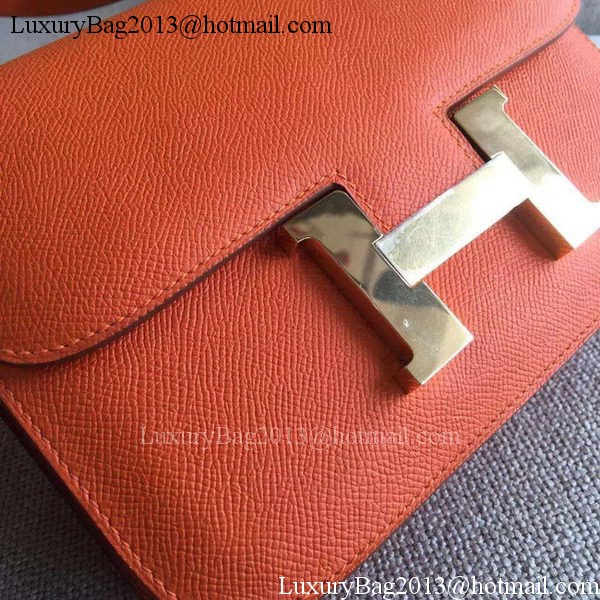 Hermes Constance Bag Calfskin Leather H9999 Orange Hermes Constance Bag Calfskin Leather H9999 Orange