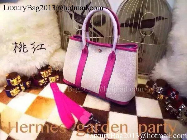 Hermes Garden Party 36cm Tote Bags Canvas HGP1927 Rose Hermes Garden Party 36cm Tote Bags Canvas HGP1927 Rose