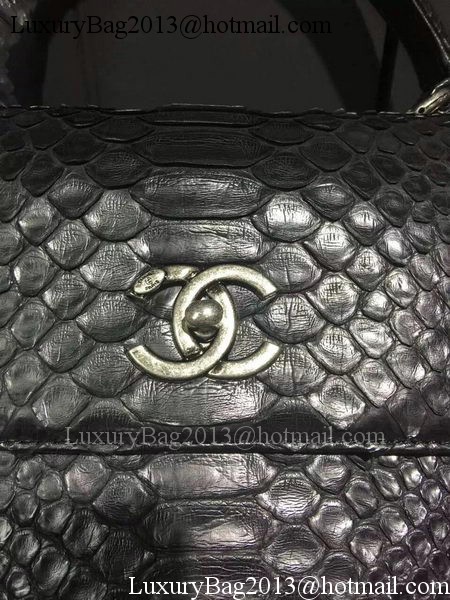 Chanel Classic Top Flap Bag Original Snake Leather A90095 Black Chanel Classic Top Flap Bag Original Snake Leather A90095 Black