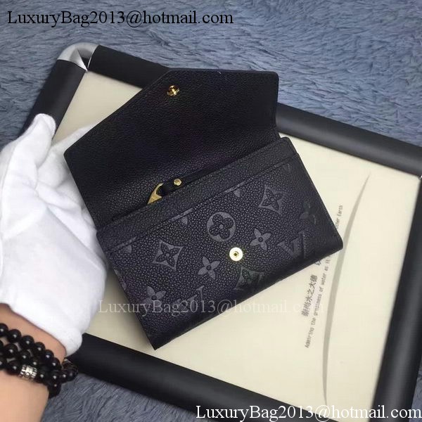 Louis Vuitton Monogram Empreinte COMPACT CURIEUSE WALLET M60568 Black Louis Vuitton Monogram Empreinte COMPACT CURIEUSE WALLET M60568 Black