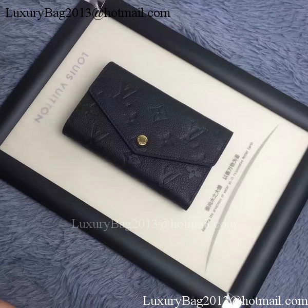 Louis Vuitton Monogram Empreinte COMPACT CURIEUSE WALLET M60568 Black Louis Vuitton Monogram Empreinte COMPACT CURIEUSE WALLET M60568 Black