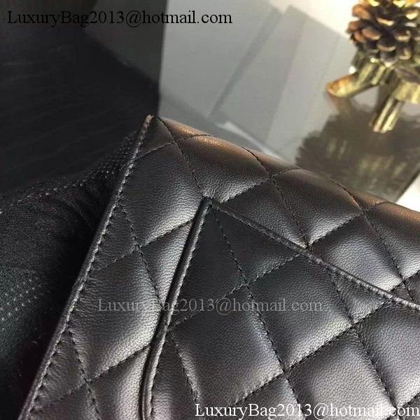 Chanel WOC mini Flap Bag Black Sheepskin A5373 Gold Chanel WOC mini Flap Bag Black Sheepskin A5373 Gold