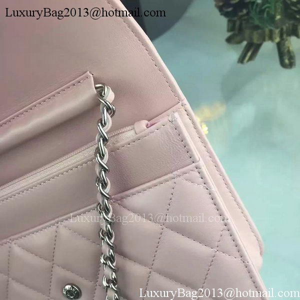 Chanel WOC mini Flap Bag Pink Sheepskin A5373 Silver Chanel WOC mini Flap Bag Pink Sheepskin A5373 Silver