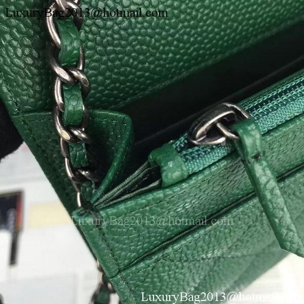 Chanel mini Flap Bag Cannage Pattern A8373 Green Chanel mini Flap Bag Cannage Pattern A8373 Green