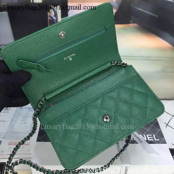 Chanel mini Flap Bag Cannage Pattern A8373 Green Chanel mini Flap Bag Cannage Pattern A8373 Green