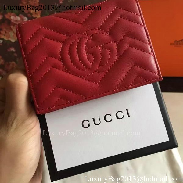 Gucci GG Marmont Card Case 443125 Red Gucci GG Marmont Card Case 443125 Red