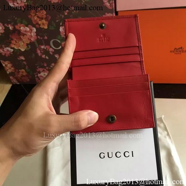 Gucci GG Marmont Card Case 443125 Red Gucci GG Marmont Card Case 443125 Red